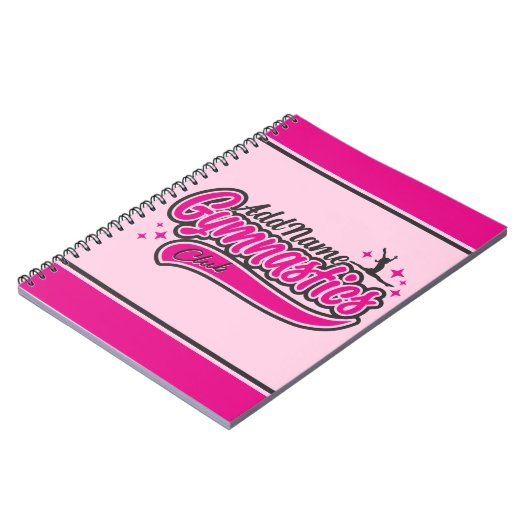 Gymnast Split Leap Gymnastiek op maat Notitieboek (Linkerzijde)