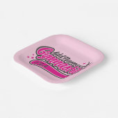 Gymnast Split Leap Gymnastiek op maat Papieren Bordje (Gebogen)