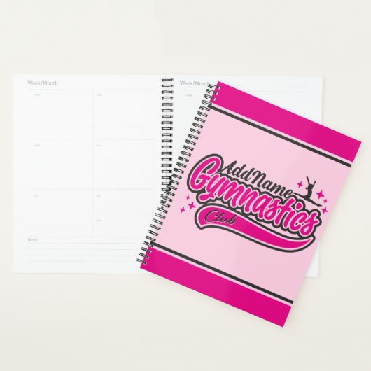 Gymnast Split Leap Gymnastiek op maat Planner (Display)
