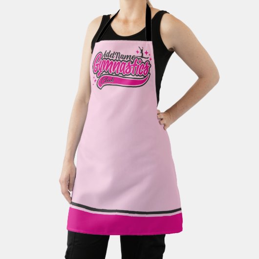 Gymnast Split Leap Gymnastiek op maat Schort (Insitu)