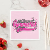 Gymnast Split Leap Gymnastiek op maat Servet (Insitu)