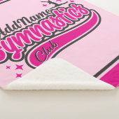 Gymnast Split Leap Gymnastiek op maat Sherpa Deken (3/4)