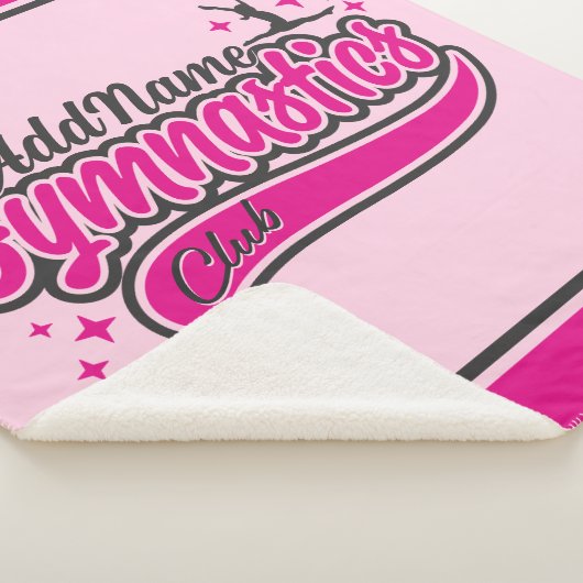 Gymnast Split Leap Gymnastiek op maat Sherpa Deken (3/4)