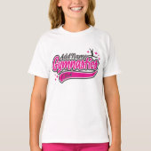 Gymnast Split Leap Gymnastiek op maat T-shirt (Voorkant)