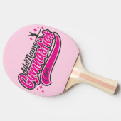 Gymnast Split Leap Gymnastiek op maat Tafeltennisbatje (Zijkant)