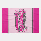 Gymnast Split Leap Gymnastiek op maat Theedoek (Horizontaal)