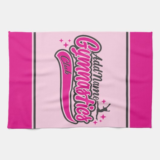 Gymnast Split Leap Gymnastiek op maat Theedoek (Horizontaal)