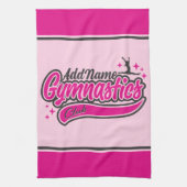 Gymnast Split Leap Gymnastiek op maat Theedoek (Verticaal)