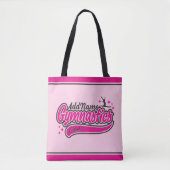 Gymnast Split Leap Gymnastiek op maat Tote Bag (Voorkant)
