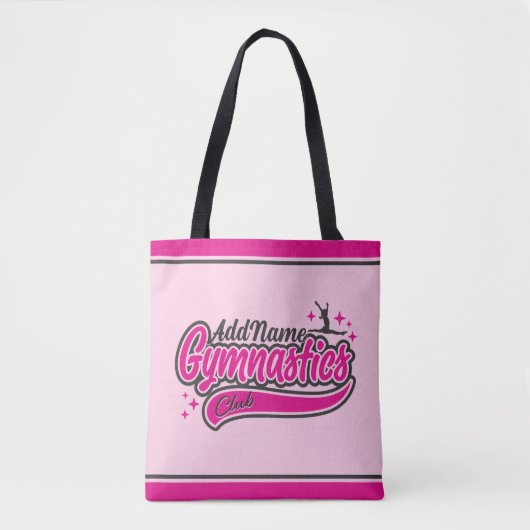 Gymnast Split Leap Gymnastiek op maat Tote Bag (Voorkant)