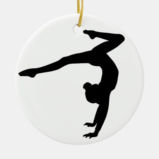 Gymnast Stag Handstand Gifts Keramisch Ornament (Voorkant)