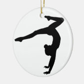 Gymnast Stag Handstand Gifts Keramisch Ornament (Links)