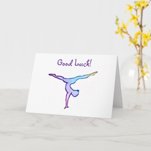 Gymnast Succes Kaart (Gele Bloem)