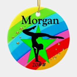 GYMNAST SUPER STAR GEPERSONALISEERD ORNAMENT