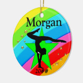 GYMNAST SUPER STAR GEPERSONALISEERD ORNAMENT (Links)
