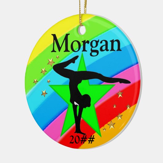 GYMNAST SUPER STAR GEPERSONALISEERD ORNAMENT (Links)