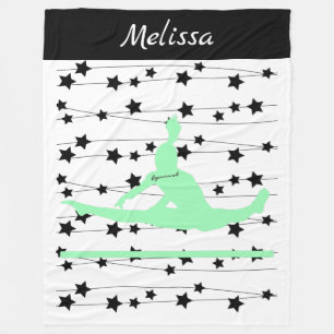 Gymnast Swirling Stars Fleece Deken