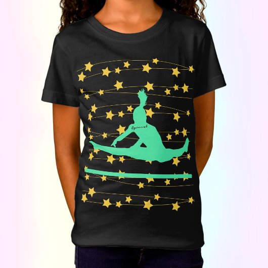 Gymnast Swirling Stars T-shirt
