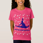 Gymnast Swirling Stars T-shirt (Voorkant)