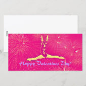 Gymnast Valentijnsdag fotokaart Feestdagenkaart (Voorkant / Achterkant)