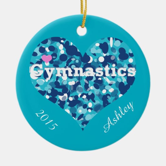 Gymnast-versiering Keramisch Ornament (Voorkant)