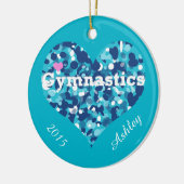Gymnast-versiering Keramisch Ornament (Links)