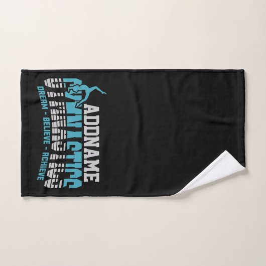 Gymnast VOEGT NAAM Gymnastiek Team Backbend Kickov Bad Handdoek (Handdoek)