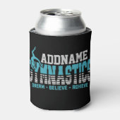 Gymnast VOEGT NAAM Gymnastiek Team Backbend Kickov Blikjeskoeler (Blikje Voorkant)