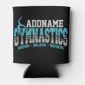 Gymnast VOEGT NAAM Gymnastiek Team Backbend Kickov Blikjeskoeler (Voorkant)