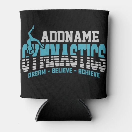 Gymnast VOEGT NAAM Gymnastiek Team Backbend Kickov Blikjeskoeler (Voorkant)