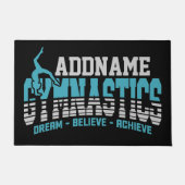 Gymnast VOEGT NAAM Gymnastiek Team Backbend Kickov Deurmat (Voorkant)