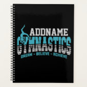 Gymnast VOEGT NAAM Gymnastiek Team Backbend Kickov Planner (Voorkant)