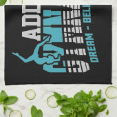 Gymnast VOEGT NAAM Gymnastiek Team Backbend Kickov Theedoek (Gevouwen)