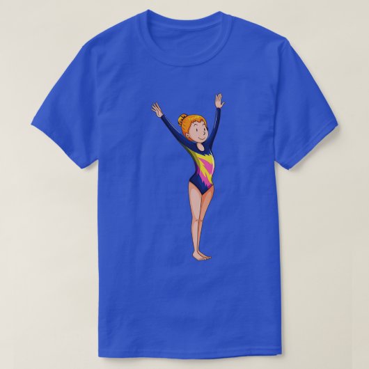 Gymnast Workout Vector T-shirt (Design voorkant)