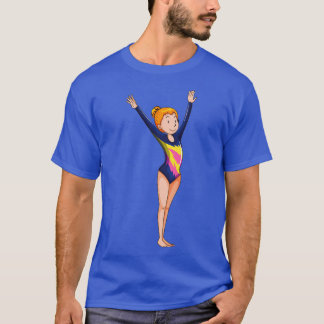 Gymnast Workout Vector T-shirt
