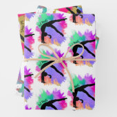 Gymnast Wrapping Paper (In situ)