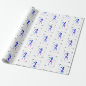 Gymnast Wrapping Paper Cadeaupapier (Uitgerold)
