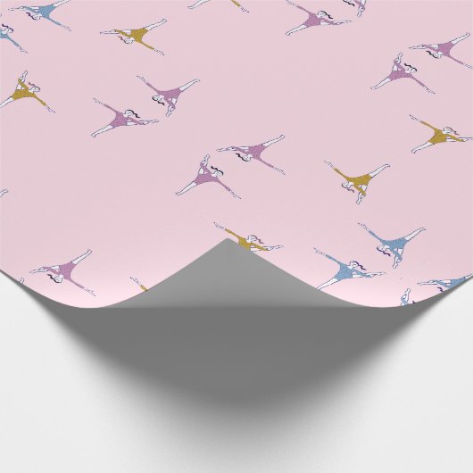 gymnasten in roze cadeaupapier (Hoek)