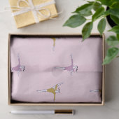 gymnasten in roze tissuepapier (Geschenk)