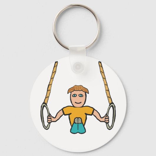 Gymnastic Rings Sleutelhanger (Achterkant)