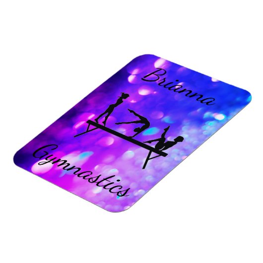 GYMNASTICA PAARSE BLAUWE GRADIENT MAGNEET (Linkerzijde)