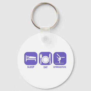 GYMNASTICA VAN DE EAT-SLEEP SLEUTELHANGER