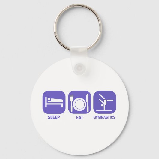 GYMNASTICA VAN DE EAT-SLEEP SLEUTELHANGER (Voorkant)