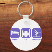 GYMNASTICA VAN DE EAT-SLEEP SLEUTELHANGER (Voorkant)