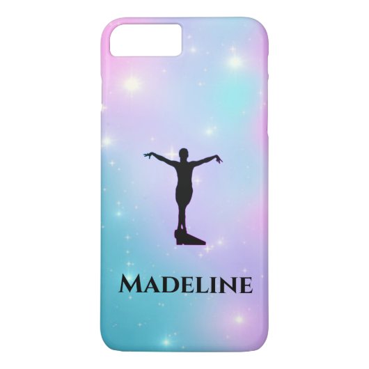 Gymnastics Apple iPhone Case - Personalize w/ Name (Achterkant)