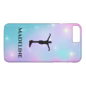 Gymnastics Apple iPhone Case - Personalize w/ Name (Achterkant (Horizontaal))