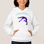Gymnastics Back Handspring Hoodie w/Gymnast Name (Voorkant)