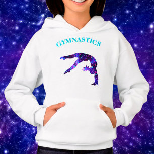 Gymnastics Back Handspring Hoodie w/Gymnast Name
