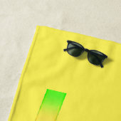 GYMNASTICS-badhanddoek. Persoonlijke naam. Strandlaken (In situ)