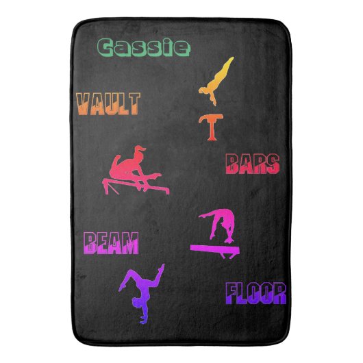Gymnastics Bath Mat (Voorkant Verticaal)